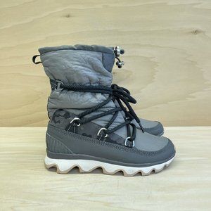 Sorel Womens Kinetic Waterproof Snow Boots Quarry Gray NL3101-052 Size 7